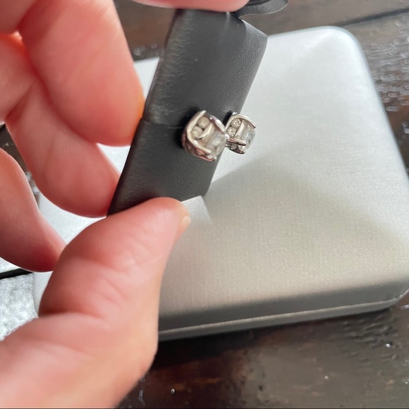 14k WG 2CTTW Studs - Picture 4 of 6